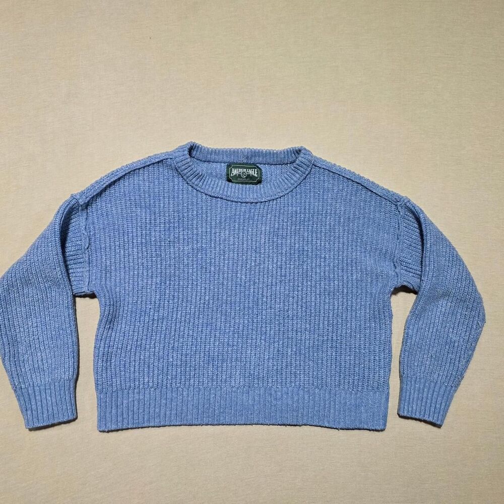 American Eagle Women's Blue Sweater Size Medium